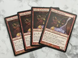 4x Goblin Bushwacker x4 Zendikar - MTG Magic The Gathering- 4 Card Play Set - NM - Image 1