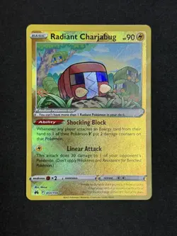 Radiant Charjabug 051/159 Crown Zenith Ultra Rare Pokemon TCG Card NM/MINT - Image 1