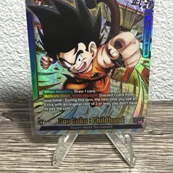 Son Goku : Childhood FB06-025 Leader Alternate Art Dragon Ball Card Rivals Clash - Image 3