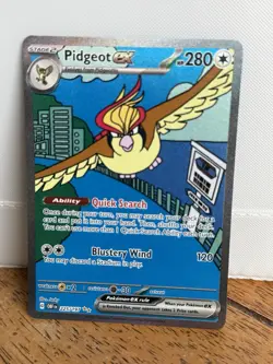 Pidgeot EX 225/197 Obsidian Flames Special Illustration Rare Card - Image 1