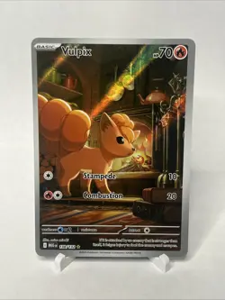 Pokemon TCG Vulpix 138/132 2025 Mega Evolution Illustration Rare Card - NM - Image 1