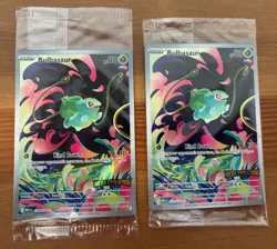 (2) Bulbasaur MEG133/132. Pokemon TCG Mega Evolution Stamped Sealed Promo Card - Image 1