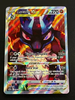 Lucario VSTAR SWSH291 - Sword & Shield Crown Zenith ETB Promo Pokemon Card NM - Image 1