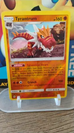 TYRANTRUM Forbidden Light POKEMON Reverse Holo 2018 Trading Card 69/131 - Image 1