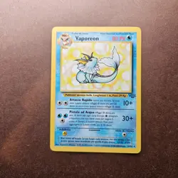 Italian Vaporeon 28/64 Pokemon Jungle Regular Rare Card - LP - Image 1
