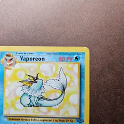 Italian Vaporeon 28/64 Pokemon Jungle Regular Rare Card - LP - Image 3