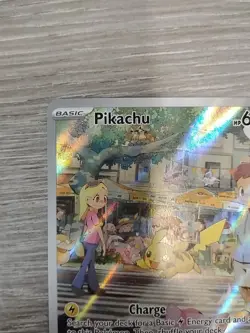 2023 Pokemon TCG Mew 151 Pikachu Full Art Secret Illustration Rare Card 173/165 - Image 2