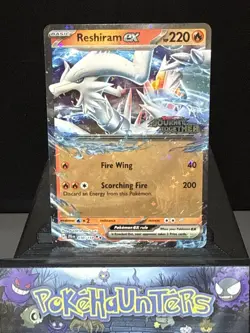 Pokemon Card Reshiram Ex 030/159 Stamped Promo Smyths Exclusive Reshiram Ex Box - Image 1