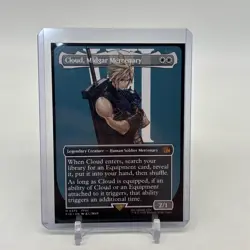 Cloud, Midgar Mercenary Borderless 375 Final Fantasy FIN MTG Regular! - Image 1