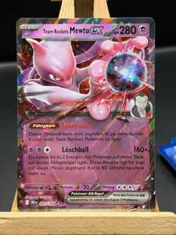 Pokemon Team Rockets Mewtu ex 081/182 Ewige Rivalen Deutsch Near Mint - Image 1