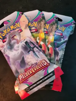 Paldea Evolved Sleeved Booster Pack - 1x English Factory Sealed Pokemon Booster - Image 1