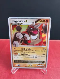 Pokemon - Rhyperior Lv.X DP29 - Diamond and Pearl Black Star Promo - LP+ - Image 1