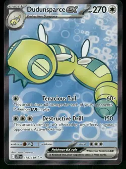 Dudunsparce ex - 178/159 Ultra Rare Holo NM Pokemon SV09: Journey Together - Image 1