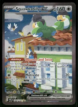 Squawkabilly ex - 264/193 Special Illustration Rare Holo NM Pokemon SV02: Paldea - Image 1