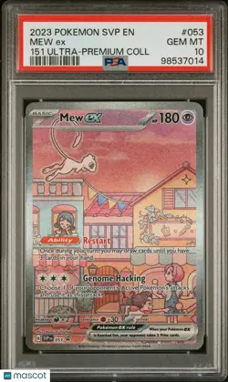 2023 Pokemon SVP EN-SV Black Star Promo Mew EX 151 Ultra-Premium Coll PSA 10 - Image 1