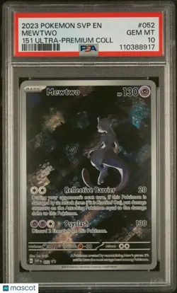 MEWTWO 2023 UPC PSA 10 Ultra Premium Collection 151 Promo SVP 052 Pokemon - Image 1