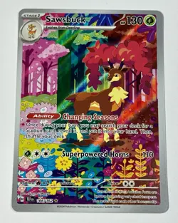 Pokemon TCG - Sawsbuck - 166/162 - 2024 S&V: TEF - Illustration Rare - Image 1