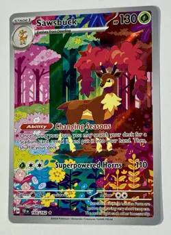 Pokemon TCG - Sawsbuck - 166/162 - 2024 S&V: TEF - Illustration Rare - Image 4