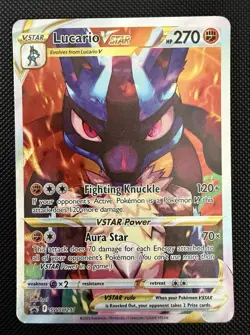 Pokemon TCG Lucario VSTAR SWSH291 Sword & Shield: Crown Zenith ETB Promo NM - Image 1