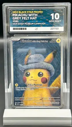 ACE 10 PERFECT SUBGRADES Pikachu with Grey Felt Hat Van Gogh Promo #085 Pokemon - Image 1