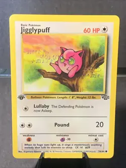 Pokemon TCG Jigglypuff 1st Edition Jungle Set Unlimited 54/64 LP+/NM - Image 1