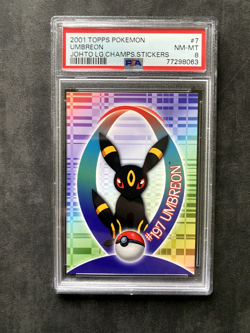 Pokemon TOPPS - Johto Leauge Champions - Sticker Umbreon - PSA8 pop2 - Image 1