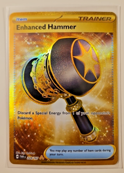 Enhanced Hammer 224/167 Twilight Masquerade Hyper Rare Pokemon Gold Near Mint - Image 1
