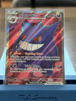 Pokemon Gengar EX Holo Temporal Forces 193/162 SV05 Near Mint NM English - Image 1