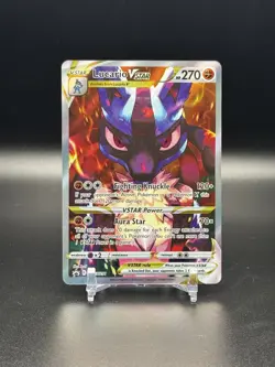 2023 POKEMON SWSH CROWN ZENITH ETB PROMO #SWSH291 LUCARIO VSTAR FULL ART - NM - Image 3