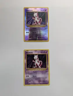 Mewtwo 51/108 Holo Cracked Ice Rare + Mewtwo Reverse Evolutions XY Pokemon TCG - Image 1