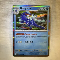 Pokemon TCG Quaquaval SVP Black Star Promos SVP005 Holo Promo - Image 1