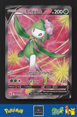 2022 Pokemon SWSH Astral Radiance 162/189 Hisuian Lilligant V - Image 1