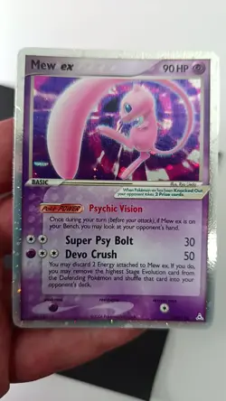 Mew EX Holon Phantoms 100/110 Rare Holo Pokemon Card 2006 Near Mint - Image 2