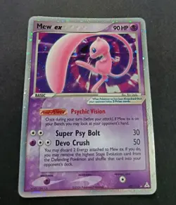 Mew EX Holon Phantoms 100/110 Rare Holo Pokemon Card 2006 Near Mint - Image 3