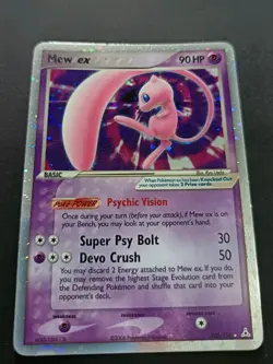 Mew EX Holon Phantoms 100/110 Rare Holo Pokemon Card 2006 Near Mint - Image 4