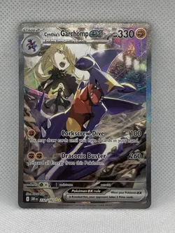 Pokemon Destined Rivals Cynthia's Garchomp EX Card 232/182 - Image 1