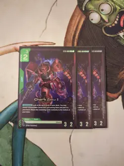 Gundam Card Game Char's Zaku II - ST03-006 Legend Rare English Foil Edition - Image 1