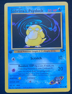 Pokemon Card Sabrina's Psyduck Gym Challenge 1st Edition Common 99/132 (NM) - Image 1