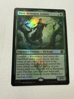 Nissa, Resurgent Animist - Foil Aftermath NM Mythic Elf MTG - Image 1