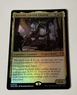 Korvold, Gleeful Glutton Commander: Wilds of Eldraine 0026 Foil Mythic MTG NM - Image 1