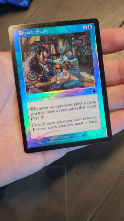 Rhystic Study Prophecy Foil Near Mint MTG Magic the Gathering PCY - Image 2