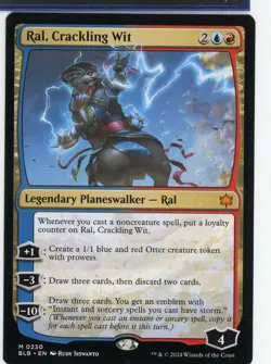 2024 Magic the Gathering Ral Crackling Wit Legendary Planeswalker Ral Near Mint - Image 1