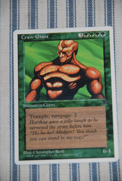 Vintage Magic the Gathering - Craw Giant - 4th Edition - Image 1