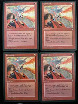 Magic the Gathering: 4x Pyroblast Ice Age Regular NM or Better - Image 1