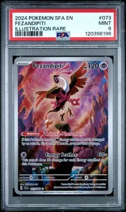 FEZANDIPITI #073/064 PSA 9 2024 POKEMON SHROUDED FABLE SFA EN ILLUSTRATION RARE - Image 1