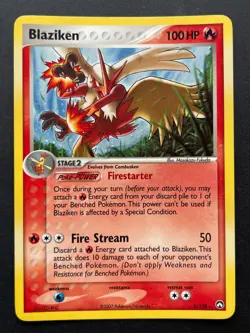 Pokemon Blaziken EX Power Keepers Holo Rare 5/108 2007 - Image 1