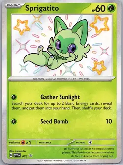 Sprigatito SVP 076 SV: Scarlet & Violet Promo Cards - Pokemon Card - NM - Image 1