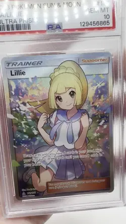 Gem Mint PSA 10 Pokemon 2018 Lillie #151/156 Alt-Art Ultra Prism HP LTD - Image 2
