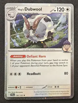 SWIRL Hop's Dubwool 136/159 S&V Journey Together Cosmos Holo Promo Pokemon NM - Image 1