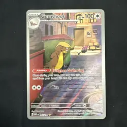 Gumshoos 153/132 Pokemon TCG Me01: Mega Evolution Holo Illustration Rare NM - Image 3
